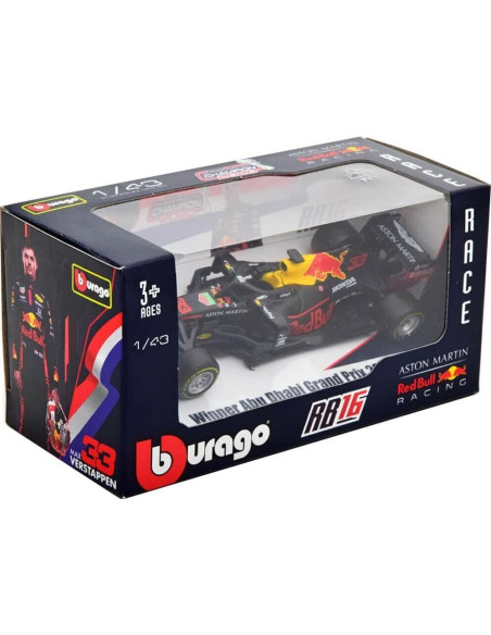 Bburago 1:43 Red Bull RB16 F1 Max Verstappen Modelo Diecast
