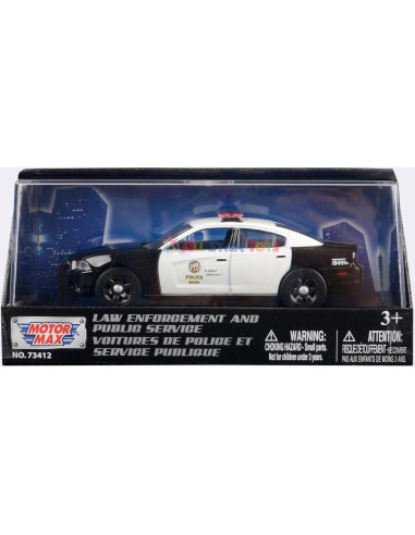Coche de Policía Diecast Motormax 2011 Dodge Charger 1:43
