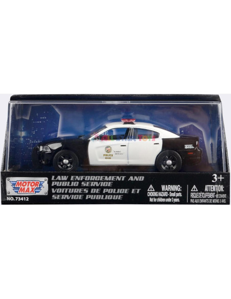 Coche de Policía Diecast Motormax 2011 Dodge Charger 1:43