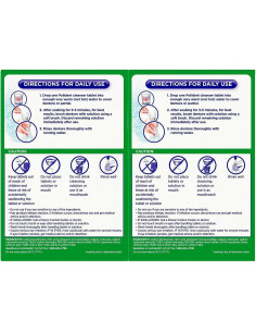 Limpiador Antibacteriano de Dentaduras Polident 3 Minutos - 2 Paquetes 2
