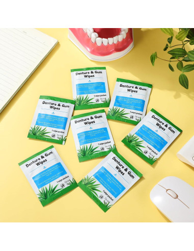 Toallitas de Limpieza Dental Timgle 200 Pcs para Dentaduras