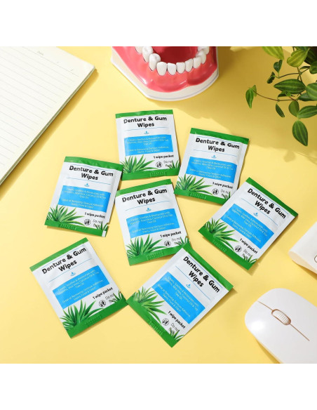 Toallitas de Limpieza Dental Timgle 200 Pcs para Dentaduras