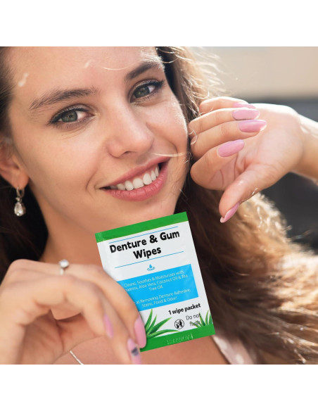 Toallitas de Limpieza Dental Timgle 200 Pcs para Dentaduras