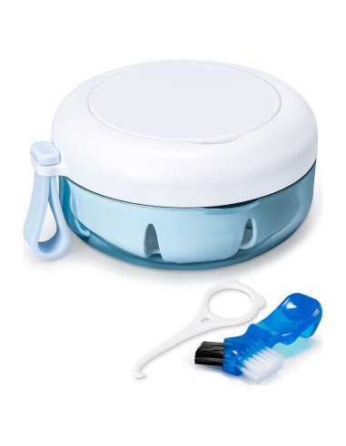 Kit de Taza para Dentaduras Necteem con Estuche Portátil 9.4cm