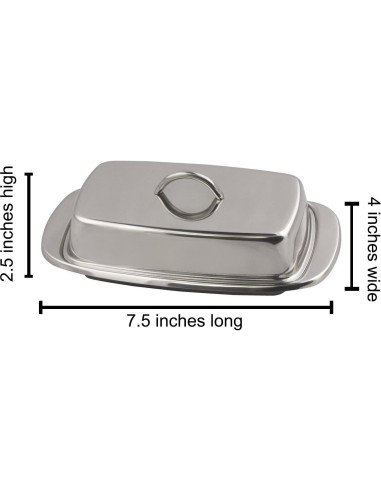Plato de Mantequilla Cuisinox Acero Inoxidable 19.05 cm