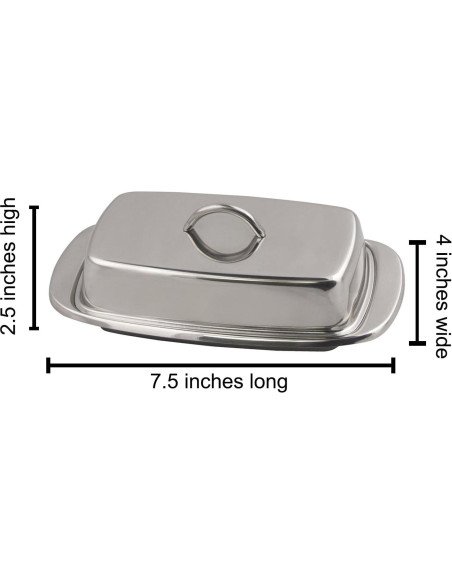 Plato de Mantequilla Cuisinox Acero Inoxidable 19.05 cm