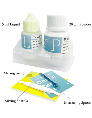 Kit de Cemento de Óxido de Zinc-Eugenol HUFLYI 15g + 10ml