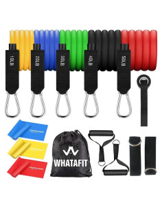 Bandas de Resistencia WHATAFIT 5 Niveles para Ejercicio