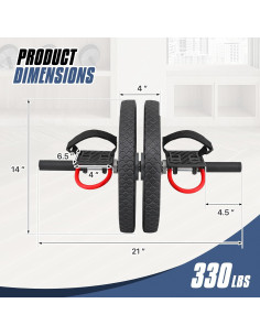 Rueda de Abdominales MADOG con Correas - Entrenamiento en Casa 2