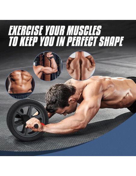 Rueda de Abdominales MADOG con Correas - Entrenamiento en Casa