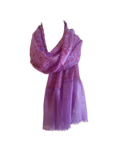 Bufanda de Oración de Algodón Karma Handicrafts OM 137x56cm