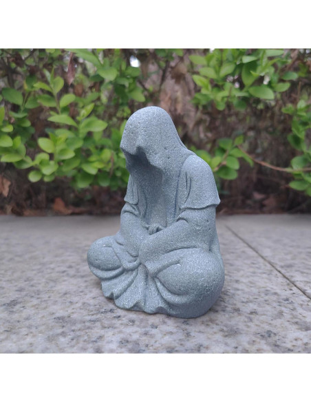 Escultura de Buda de Arenisca Livelyfish para Acuario 10.7cm