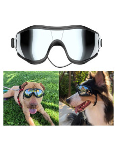 Gafas de sol para perros NVTED - Protección UV y viento - Paquete de 1