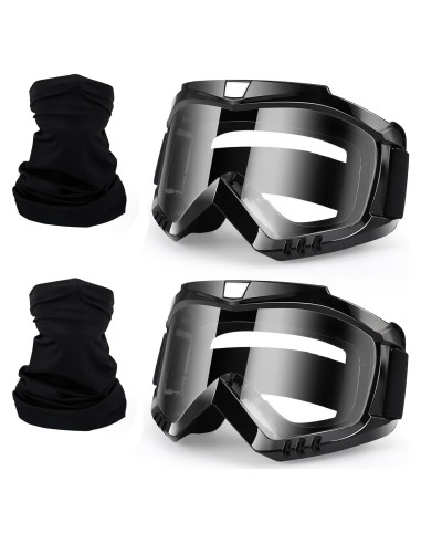 Gafas de Motocross 4-FQ 2-Pack con Bufanda Facial Transpirable