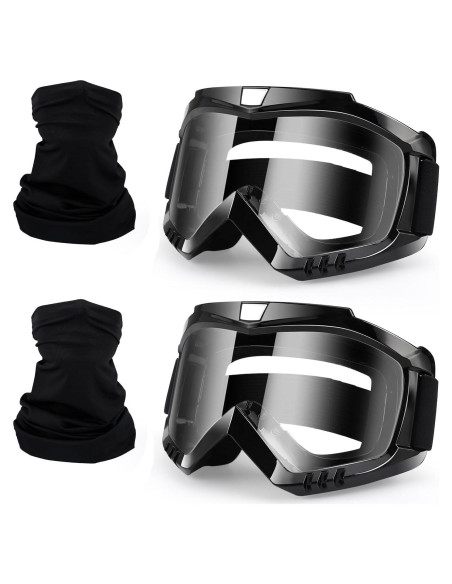 Gafas de Motocross 4-FQ 2-Pack con Bufanda Facial Transpirable