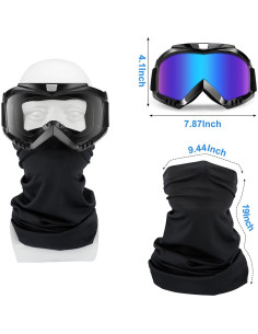 Gafas de Motocross 4-FQ 2-Pack con Bufanda Facial Transpirable 2