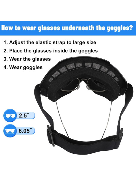 Gafas de Motocross 4-FQ 2-Pack con Bufanda Facial Transpirable