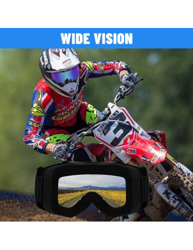 Gafas de Motocross 4-FQ 2-Pack con Bufanda Facial Transpirable