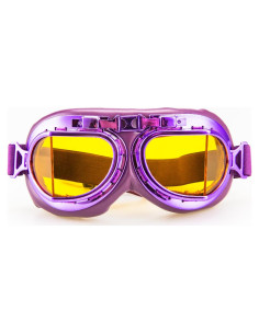 Gafas de piloto vintage CRG Sports T08 con lente amarilla UV