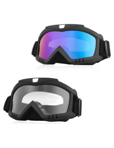 Gafas de Moto de Tierra MUQIDA Antivaho UV 2 PCS