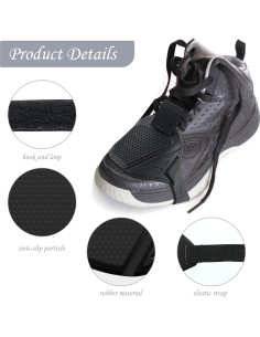 Protectores de Zapatos de Motocicleta Frienda - 2 Piezas Goma Negra 2