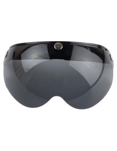 Casco Abierto VCOROS Estilo Piloto Retro Negro Universal