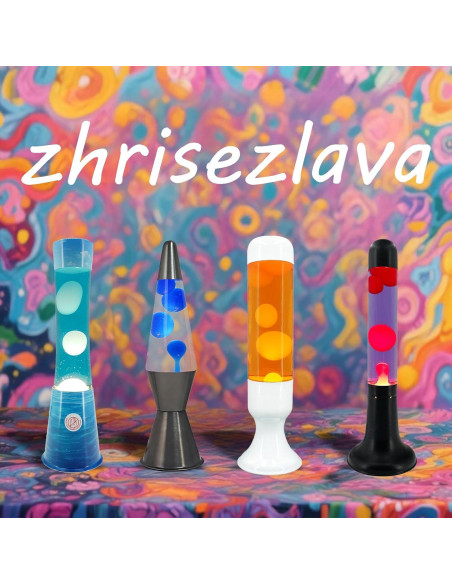 Lámpara de Magma Púrpura Zhrisezlava 39.37 cm con Cera