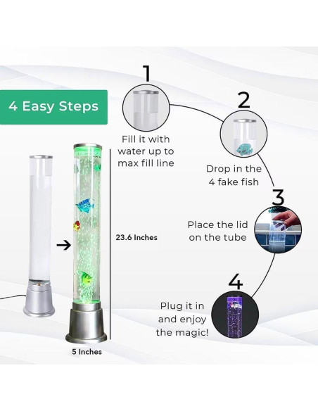 Lámpara de Lava Sensorial LED Shop LC 63.5 cm Multicolor