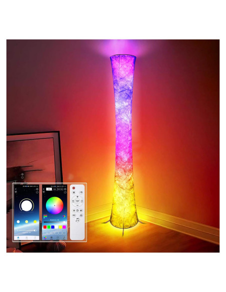 Lámpara de Pie Inteligente LED RGB 158 cm Yinghuochong