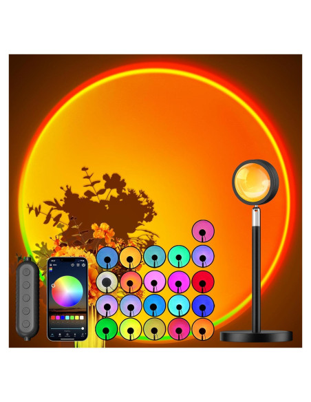 Proyector de Lámpara de Atardecer Madoury Multicolor 10cm