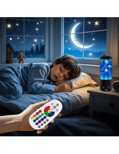 Lámpara de Medusas LED GANBIPU, Luz Nocturna Multicolor 5cm 2