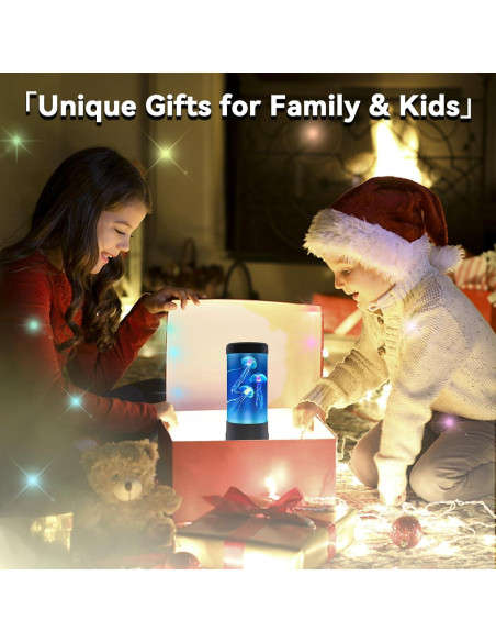 Lámpara de Medusas LED GANBIPU, Luz Nocturna Multicolor 5cm