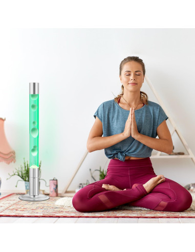 Lámpara de Movimiento Líquido LKUA 76 cm Cera Blanca Verde