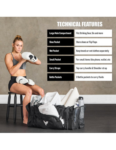 Bolsa de Deporte Elite Sports Monster 44L con Compartimento de Zapatos