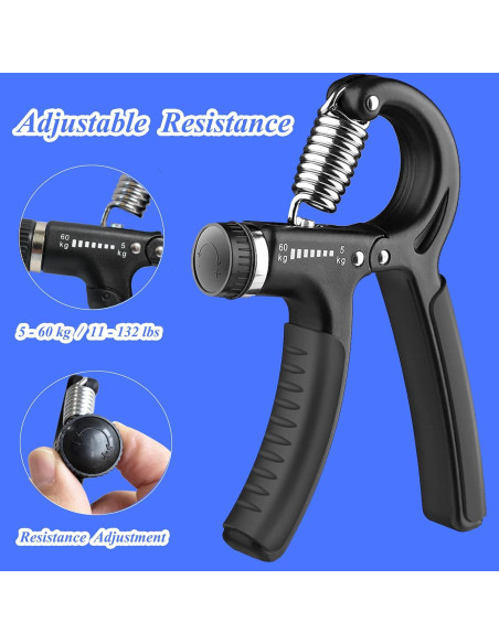 Entrenador de Fuerza de Mano Duomspiace 5-60 kg Ajustable