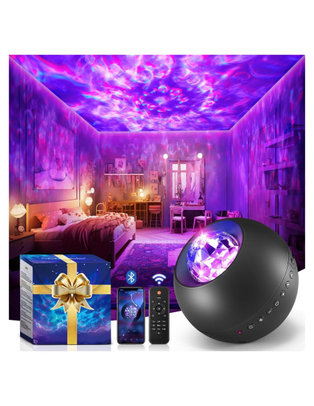 Proyector Galáctico One Fire LED con Bluetooth y Ruido Blanco