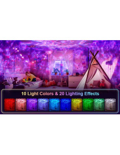 Proyector Galáctico One Fire LED con Bluetooth y Ruido Blanco 2