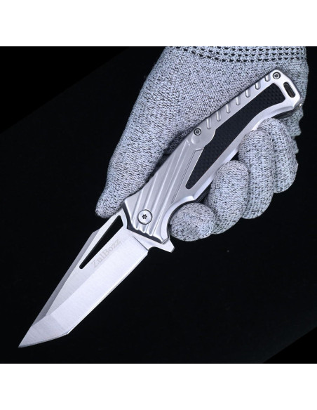 Cuchillo de bolsillo plegable ZulBozz 21 cm acero 440C EDC