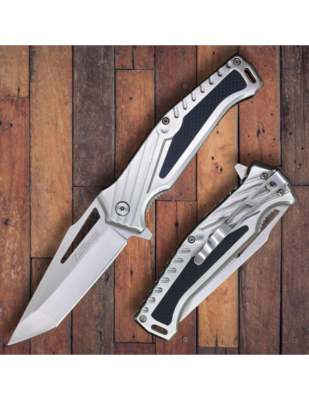 Cuchillo de bolsillo plegable ZulBozz 21 cm acero 440C EDC