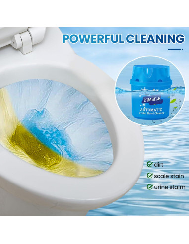 Paquete de 12 tabletas limpiadoras de inodoro Dimsile 200g