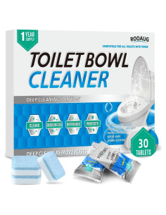 30 Tabletas Limpiadoras de Inodoro ROOAUG - Efecto Antibacteriano