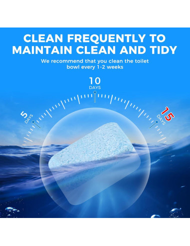 30 Tabletas Limpiadoras de Inodoro ROOAUG - Efecto Antibacteriano
