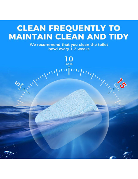 30 Tabletas Limpiadoras de Inodoro ROOAUG - Efecto Antibacteriano