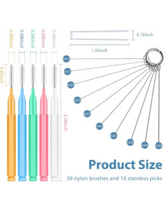 40 Pcs Limpiadores de Cabezal de Ducha Lumkew - Cepillos y Picos 2