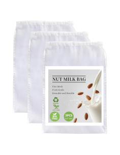 Bolsas Reutilizables para Colar Leche de Nueces COKUMA 24x36cm
