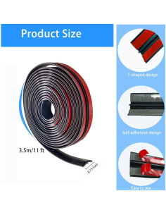 Sello de goma para parabrisas YCooiFo 19 mm x 3.5 m 2