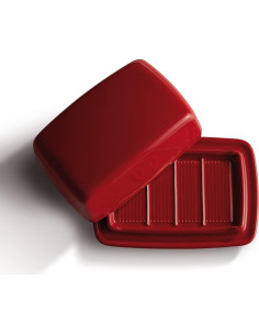 Plato para Mantequilla Emile Henry Cerámica 16.5x11.4cm Burdeos 2