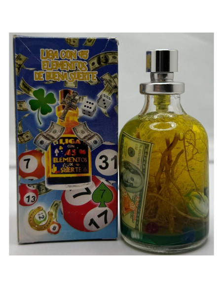 Perfume Espiritual de Unción 45 Elementos - Buena Suerte