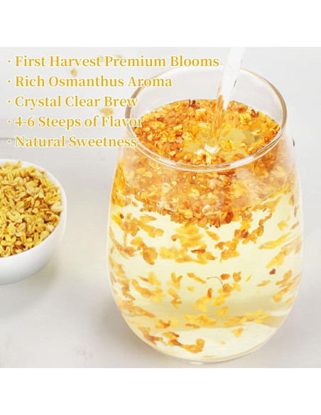 Té de Flor de Osmanthus Natural Wanhua Hall 50g - Aroma Rico