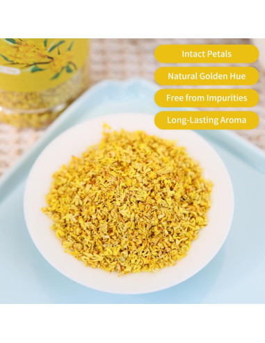 Té de Flor de Osmanthus Natural Wanhua Hall 50g - Aroma Rico